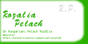 rozalia pelach business card